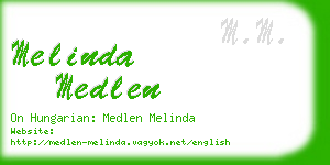 melinda medlen business card